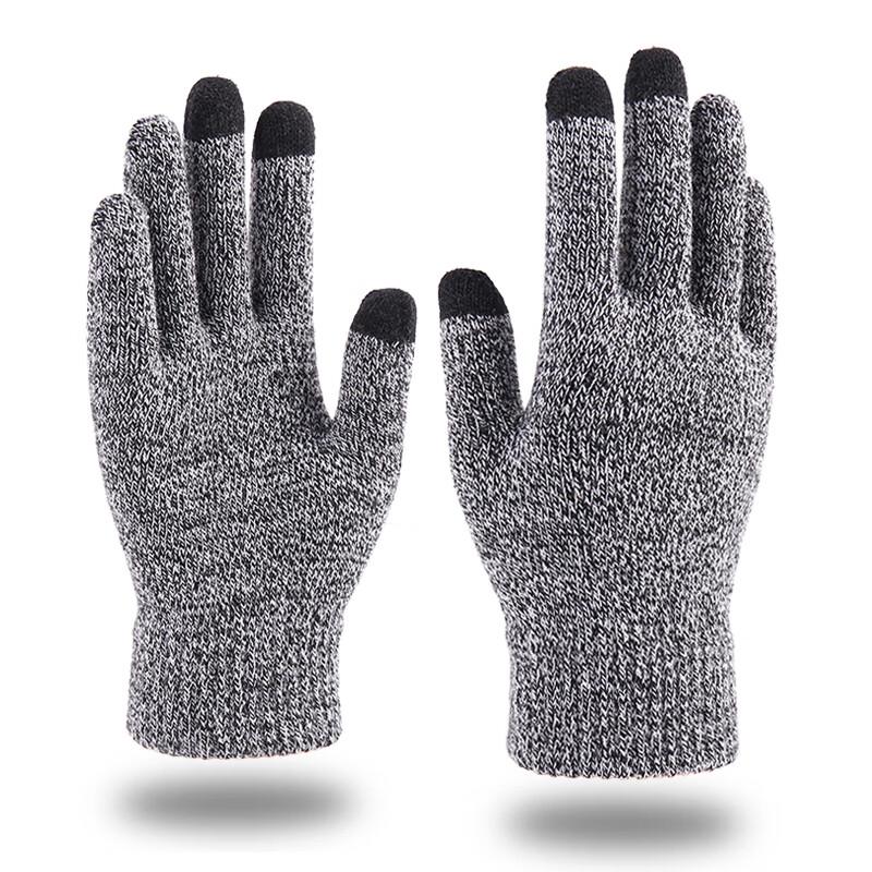 

Yushuiyao Winter Touchscreen Double-Layer Fleece Knit Gloves