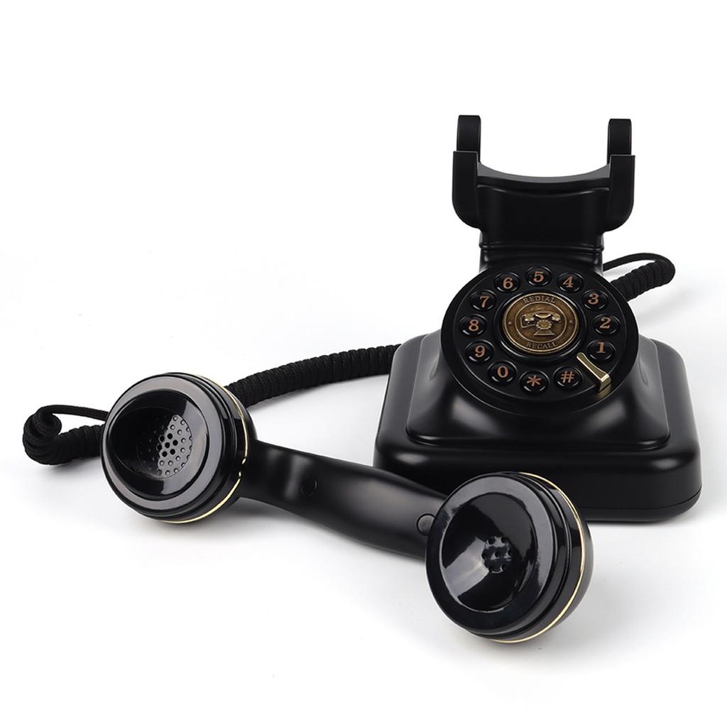 Bluetooth Retro-Telefon mit Freisprecheinrichtung, kabellos, USB-wiederaufladbar, altes Festnetztelefon zum Telefonieren und Musikhören