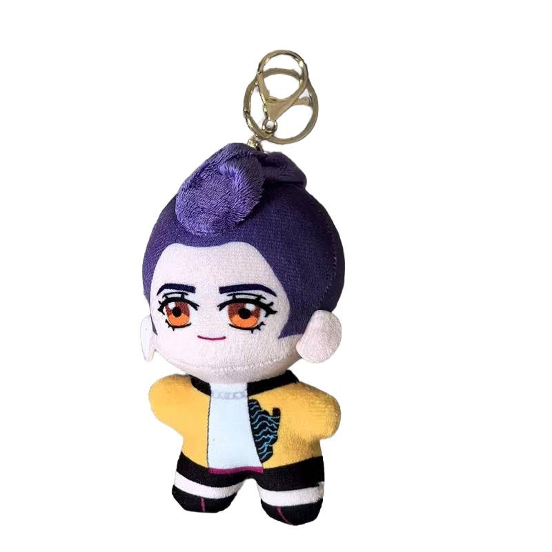 New Anime Kpop Demons Hunters Plush Cute Purple Tiger Black Hat Magpie With 3 Eyes Monster Hunt Girl Group Doll For Fans Gifts