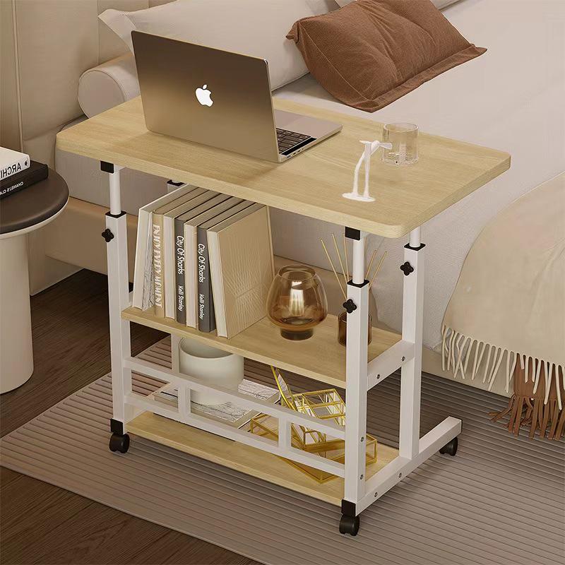 Mobile Study Desk: Adjustable Bedside Computer Table for Dorms & Bedrooms