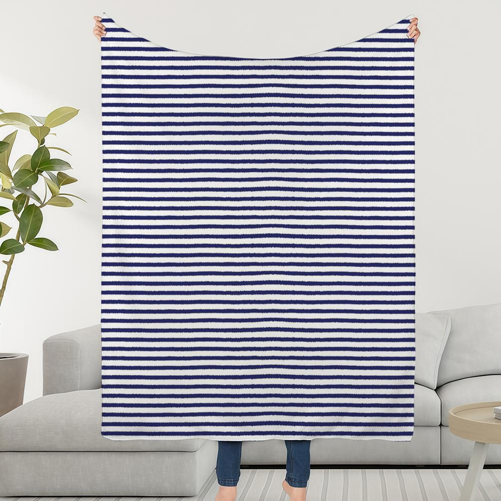 Blanket Horizontal Throw Super Stripes Irregular Cosy Plush Living Room Sofa Couch Childish Birthday Gifts