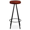 Tabourets de bar - VIDAXL - Cuir véritable - Marron - Lot de 4