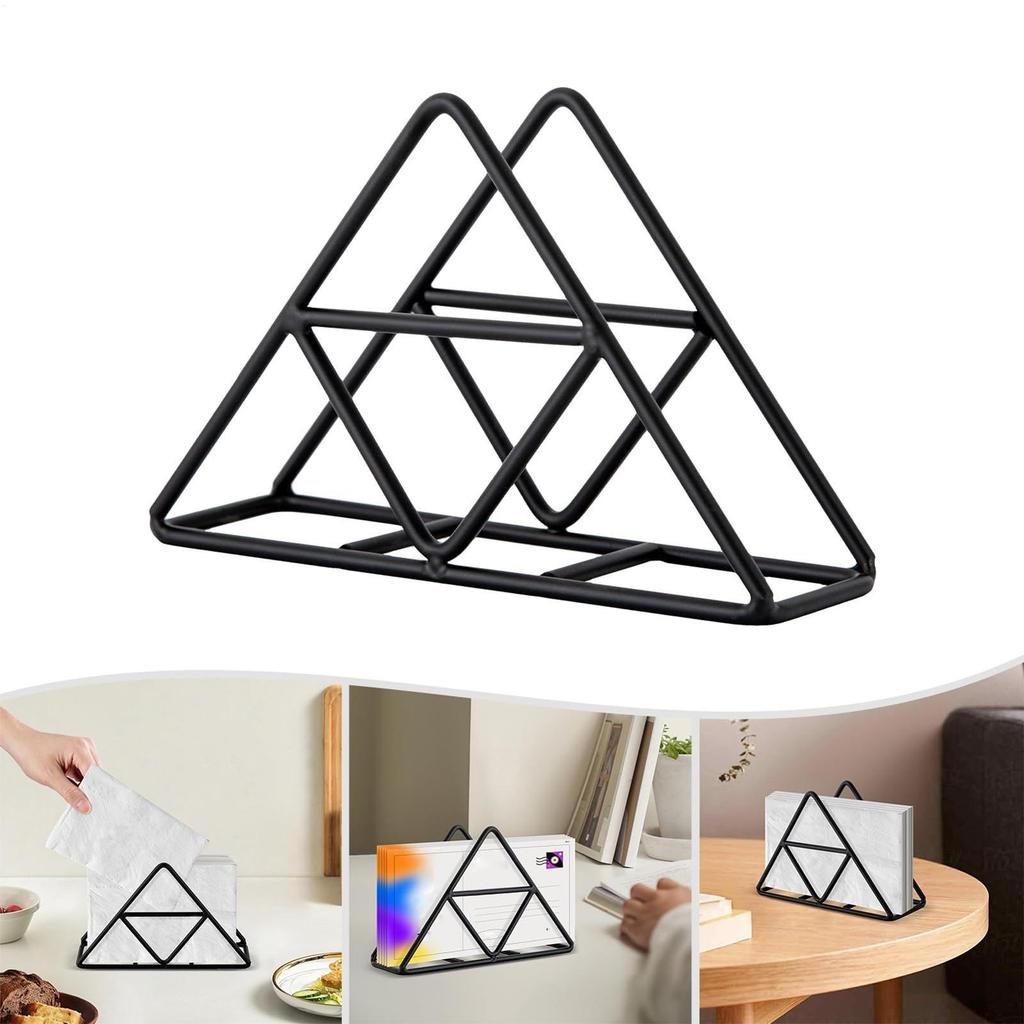 Napkin Holder For Table Black Napkin Holder Tissue Dispenser For Bathroom Countertop Tabletop Cabinet Bar Restaurant Party