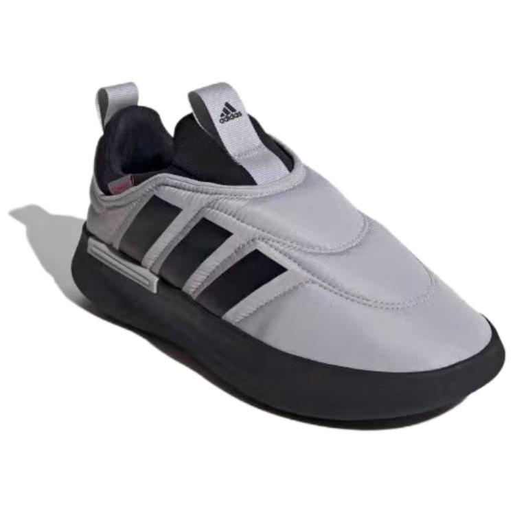 Adidas Adipuff Slip Resistant Abrasion Resistant Low top Casual Shoes Unisex Gray Black JP7706