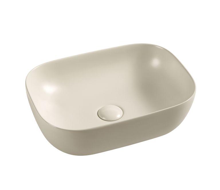Lusso countertop washbasin 45.5X32.5 CM oval beige matt
