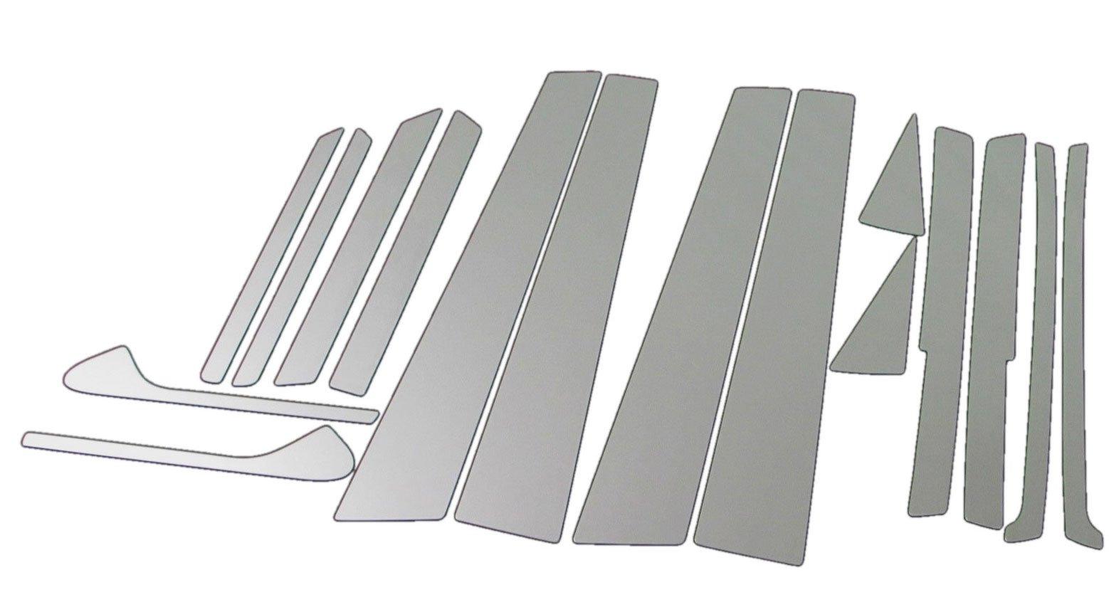 

BRIGHTZ Move L175S L185S Super Mirror Plated Pillar Panel 16PC No Visor Required L L175 L185 175 185 Move 1342 [PIL-SIL-355]