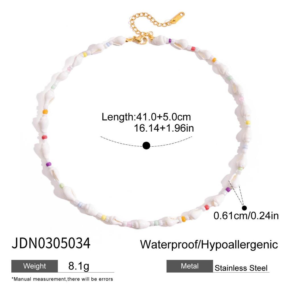 Summer Bohemian Layered Necklace With Seed Beads Animal Starfish Pendant Fashion Jewelry Accessories