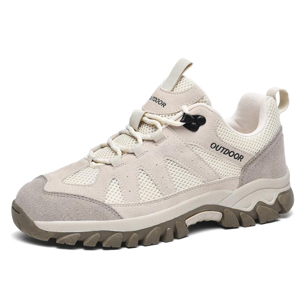 

2025 New Men Unisex Outdoor Climbing Tourism Sneakers Couple Hiking Shoes Breathable Non-slip Cross-Country Running Shoes Casual 36 синій