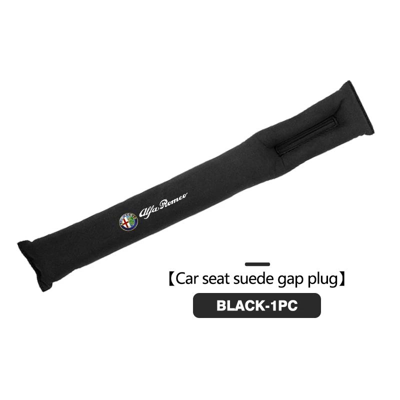 Naklejki Samochodowe Dla Alfa Romeo Zamszowe Logo Samochodu Wypełniacz Szczeliny Siedzenia Pasek Uszczelniający Szczelinę Siedzenia Przeciwprzeciekowy Dla Alfa Romeo GT Stelvio F1 Brera Vo