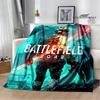 3D Game Battlefield Printed Throw Blanket Blankets Warm Flannel Blankets Soft and Comfortable Blanket Bed Linings Birthday Gift#Color_3,Size_100X130CM