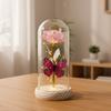 Butterfly Gold Foil Rose Immortal Flower Glass Cover Qixi Festival Valentine's Day Gift Creative Mother's Day Christmas Gift