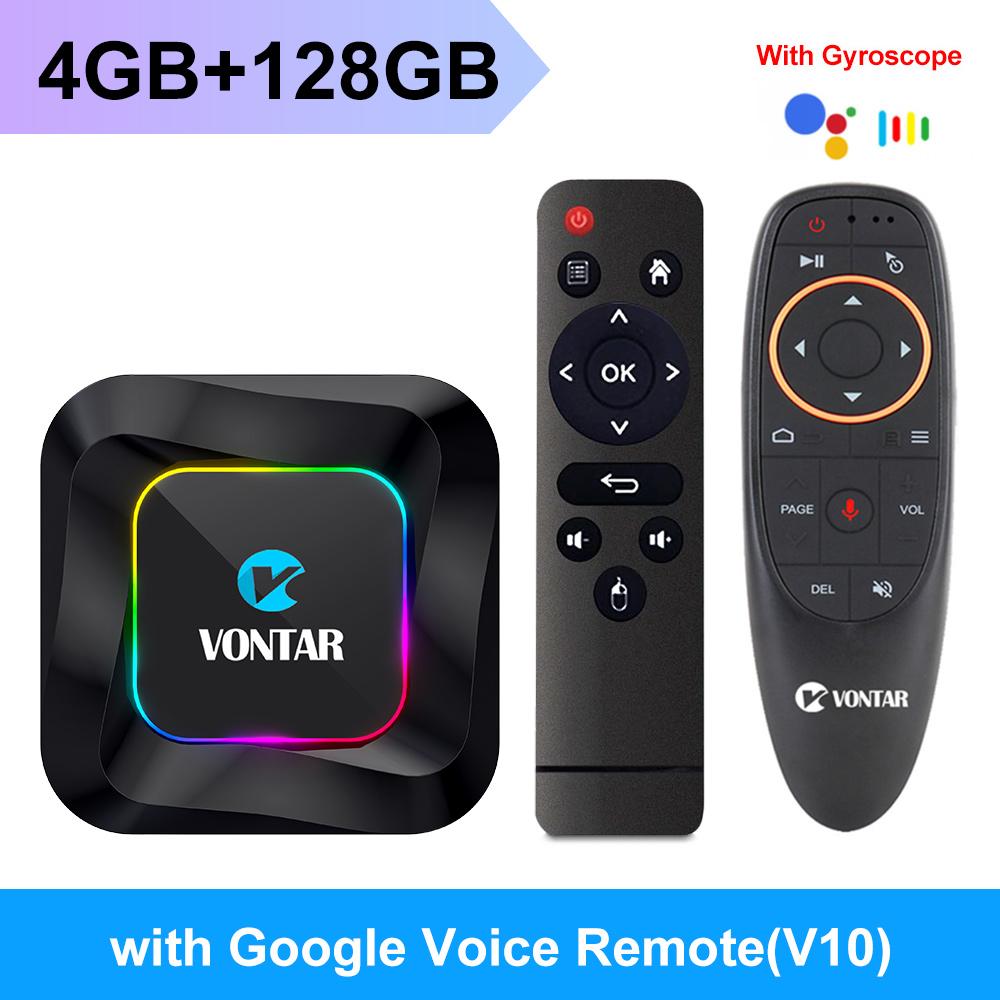 

VONTAR R3 RGB Смарт ТВ-бокс Android 13 Rockchip RK3528 Поддержка 8K Видео BT5.0 Wifi6 ТВ-приставка 4G128G&G10 Voice RC чёрный