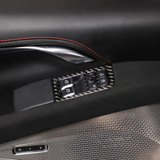 Soft Carbon fiber Window Lift Switch Button Trim Sticker For Lotus EMIRA -25