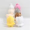 Soft Plush Dog Hooded Cloak For Kids Role Play Costume Accessory Thick PP Cotton Fill Doll Keychain Head Cover