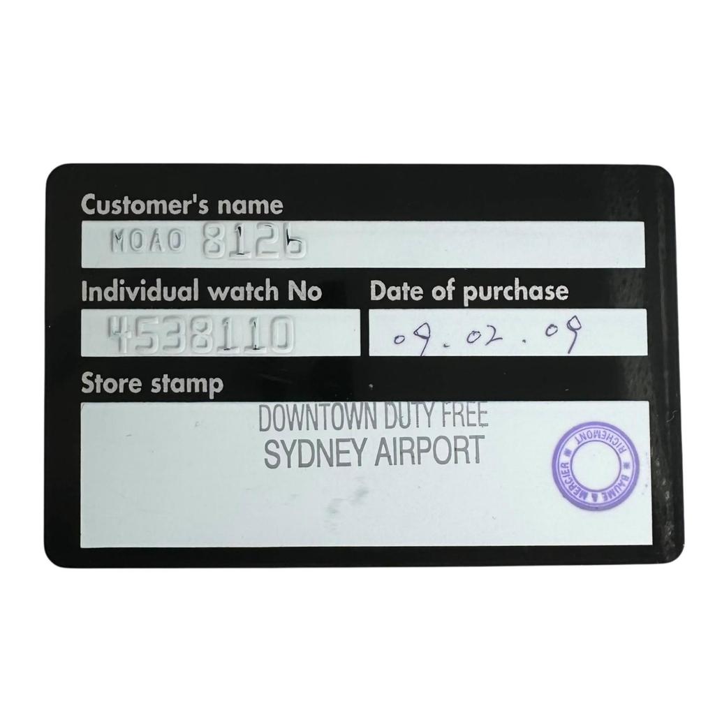 Baume & Mercier  Hampton Chronograph MOAO 8126 Watches quartz blackDial mens used