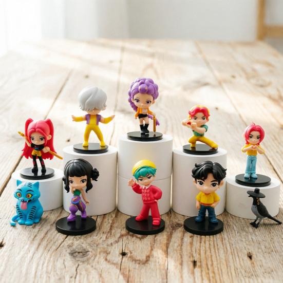 10 Stück PVC Zeichentrickfigur Statue inspiriert von Animationsfilmen Sammlerstück Spielzeug Dekoration Ornament Fans Enthusiasten Geschenk