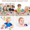 24PCS 3Shape Mini Pop Fingertip Toy Party Favors Dinosaur Toys Pack Key Chains Anxiety Relief Stress Desk Kit For Children Adult