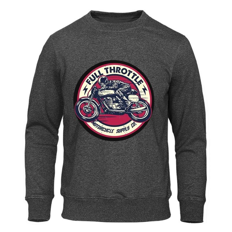 Plný plyn Motocykl Lokomotiva Kultura Pánská Módní Mikina s Kapucí Ležérní Mikiny Fleece Teplá Podzimní Ležérní Sportovní Oblečení Pulovry a Dlouhý Rukáv Pánské