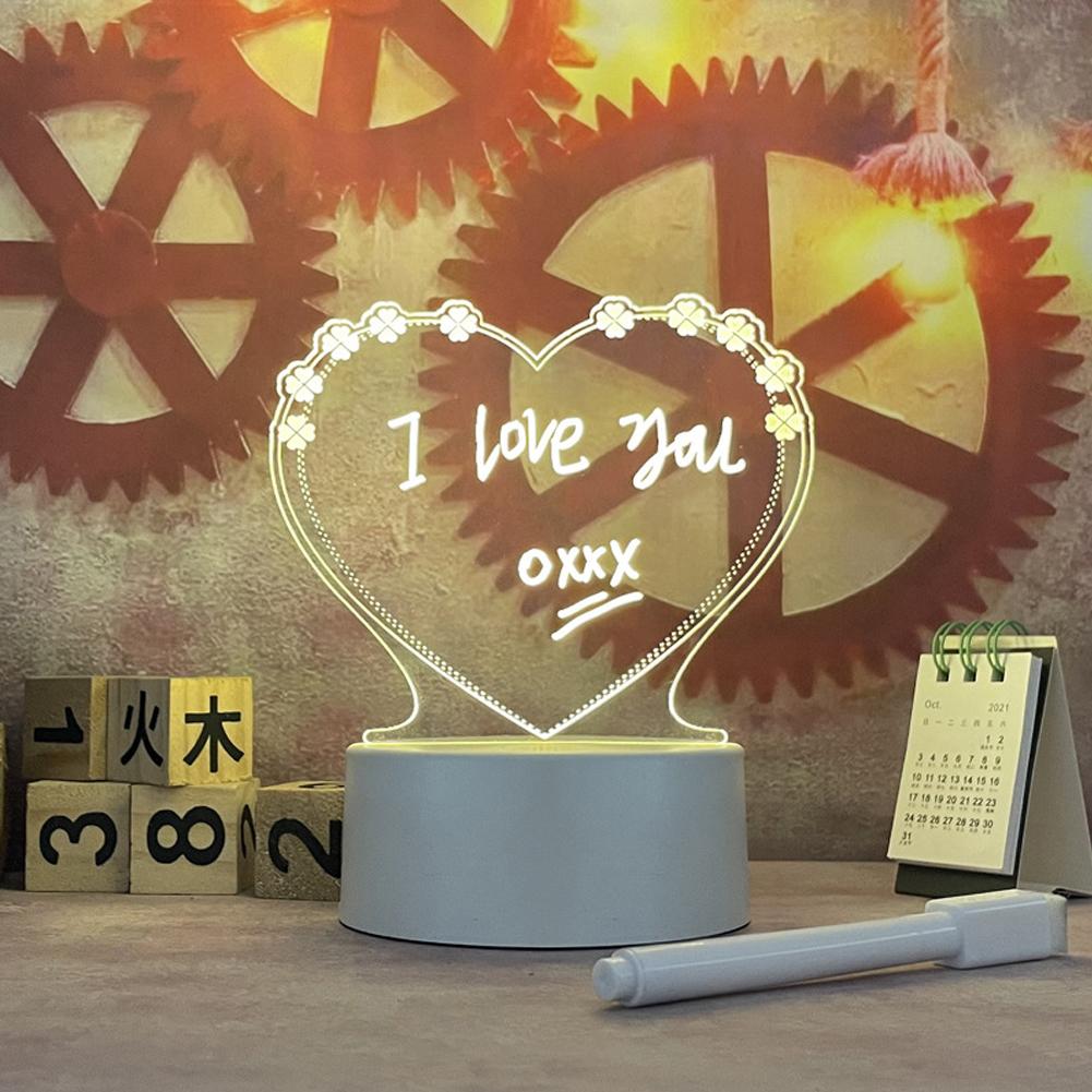 Note Board Creative Led Night Light Message Board Decoration Night Lamp