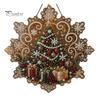 Festive Home Decor Accents Christmas Faux Pearl Art Hanging Ornament Kit, DIY Beads Painting Craft Kits for Adults Suncatcher, Snowflake Shape Acrylic