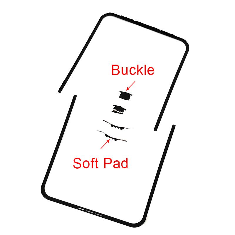 

Z Flip 5 LCD Frame Bezel Screen Stand With Buckle Middle Soft Pad For Samsung Z Flip5 F731B F731N Middle Frame Bezel Replacement Z Flip 5