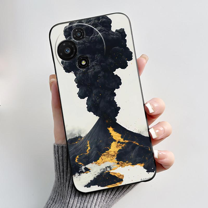 Soft Silicone Black Casing For TCL 60R 5G/60 5G Anti-scratch Cover For TCL 60 SE Nxtpaper T521K Penguins Design Shell