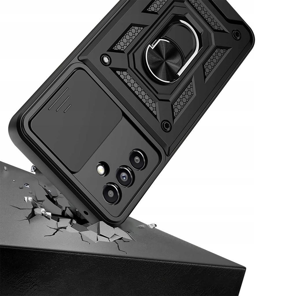CASE for Samsung A14 5G ARMOR SLIDE RING + GLASS
