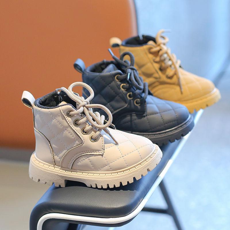 Xiaoxiangfeng girls boots children's Martin boots 2025 spring and autumn boys short boots black single boots princess style shoes