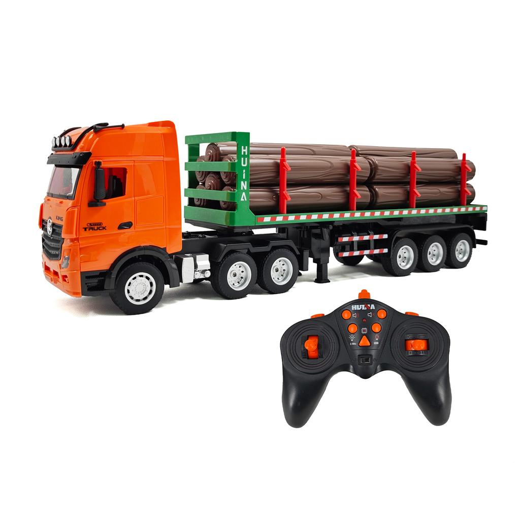 Remote Control Transport Truck, 1:18 Scale All Terrain 9 Channel Alloy Electric Construction