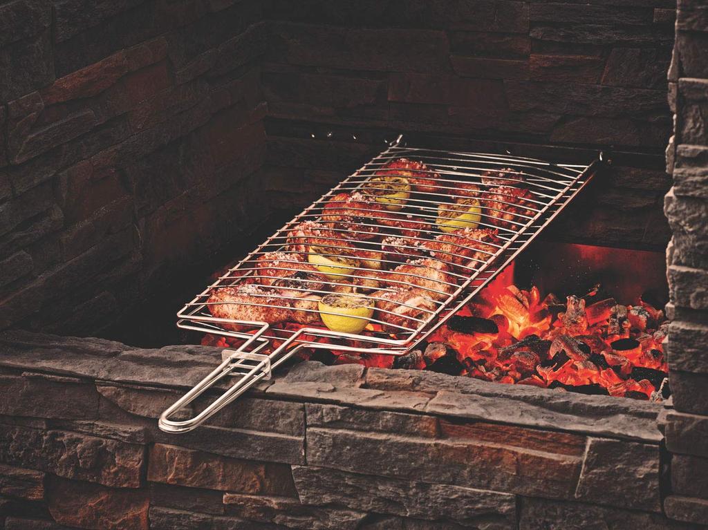 Tramontina Churrasco Grill mit Grillen Langlebig Vertikal mit Ideal für Outdoor Produkt Doppelseitige Körnung, 73cm, Voll-Edelstahl, Öffnung,