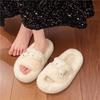 Large Size Fluffy Slippers Women's Outer Wear 2025 Spring Autumn and Winter Indoor Home Internet Celebrities Super Fire Large Size Thick Bottom Plu