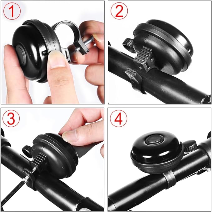 Rts Mountain Bike Aluminum Alloy Bicycle Bell-Loud Eco-Friendly USB Charging for 21-22mm Handlebar