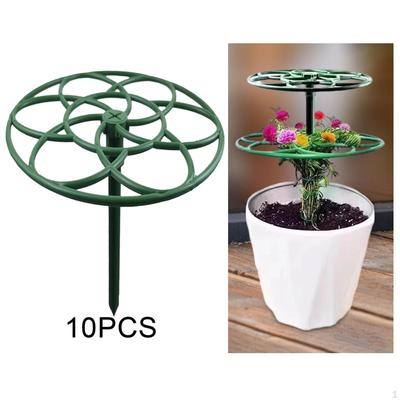 10 Peças Suporte de Planta Arredondado Treliça de Jardim