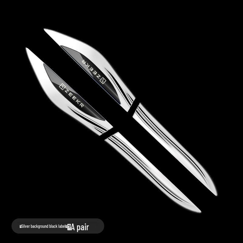 

Zeekr 007/001X 3D Stereo Metal Fender Blade Sticker - Stainless Steel Car Decoration