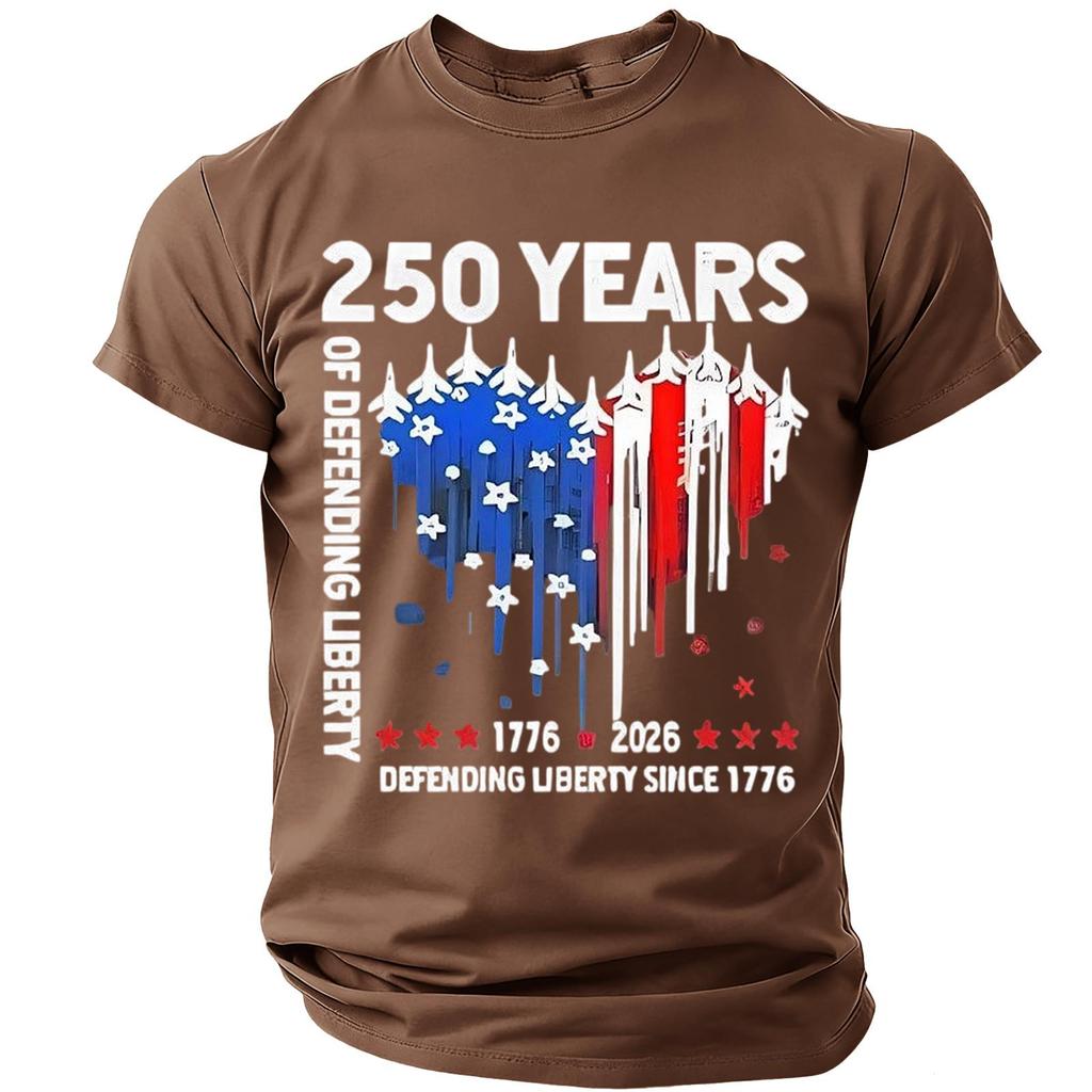 Men's Casual Round Neck Lightweight Breathable Short-Sleeve Top