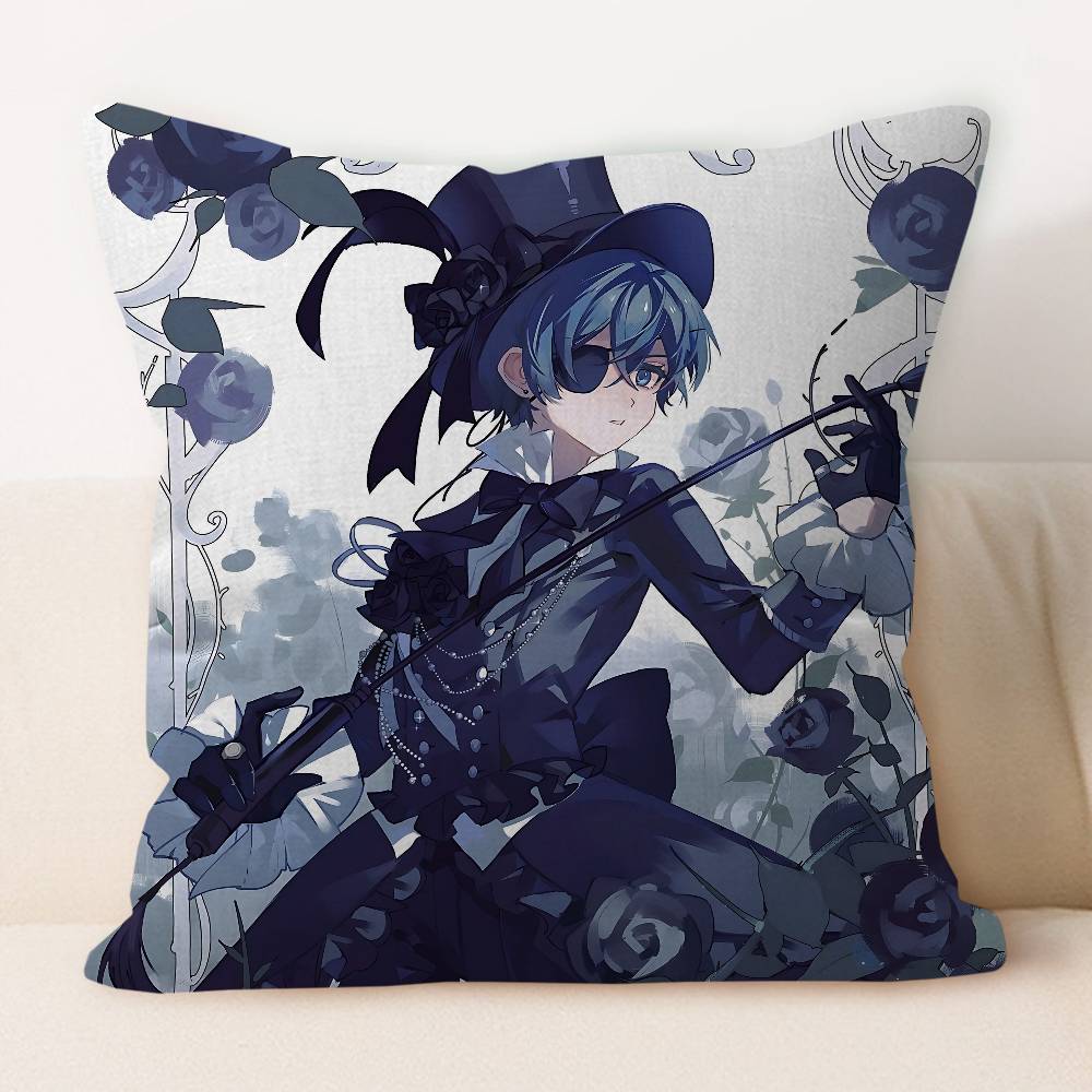 B-Black Butler Kissenbezug 30x50 Polyester Sofakissen Dekorative Wurfkissen Heimdekoration Kissenbezug