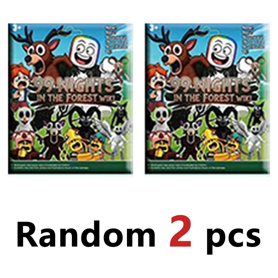 24 Stück 99 Nächte im Wald Actionfiguren Eule Hirsch Ziege Modell Spielzeug Horror Spiel Puppe Figuren Kindergeschenk