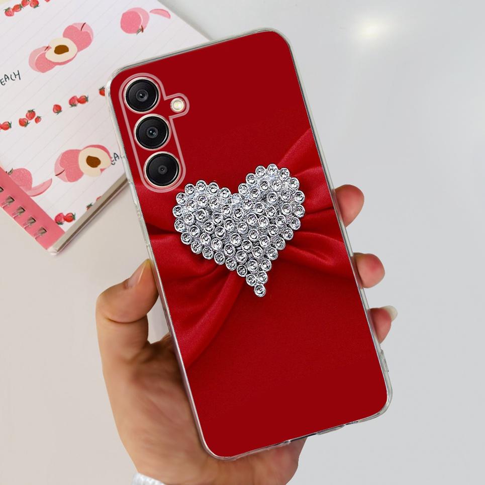 For Samsung Galaxy A25 5G 2023 Case Samsung A15 5G A35 A555G Transparent Soft TPU Etui With Fashion Pattern Galaxy A15 4G Cover