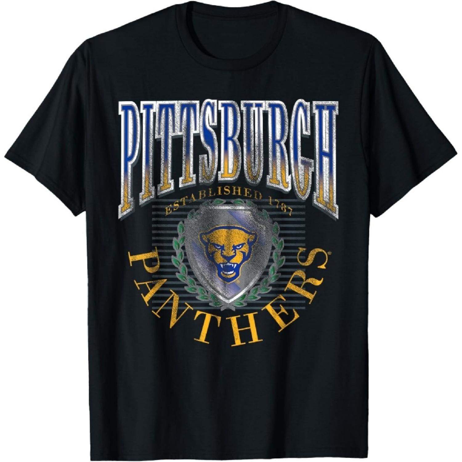 

Pittsburgh Panthers Vintage Emblem 90 s Black T-Shirt XXXXXL чорний