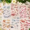 6 Styles  Transparent PET Stickers Scrapbooking Materials DIY Junk Journal Collage Tree Branches and Leaves Decor Stickers