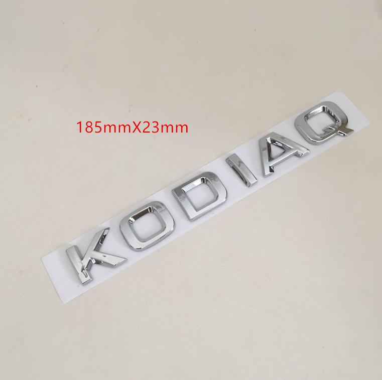 1pc 3D ABS for Octavia Superb RAPID FABIA KAMIQ KODIAQ YETI Car Emblem Letter Badge Rear Tail Trunk Sticker Decal for SKODA