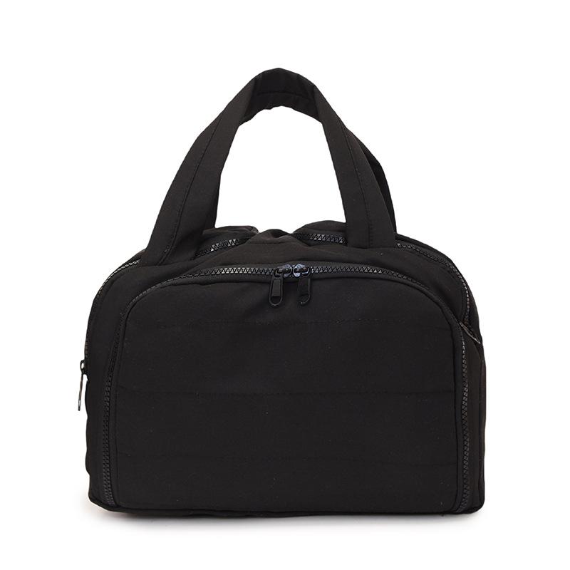 Women s makeup bag lightweight large-capacity compartmentalized storage bag travel toiletries bag чёрный