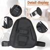 1pc Black Adjustable Chest Bag Harness Portable Walkie Talkie Vest Pouch Ideal for Men Women Night Running Hiking