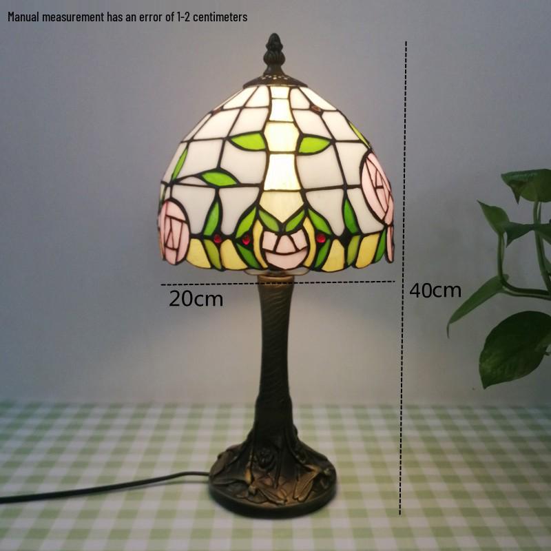 Tiffany Style Desk Lamp for Bedroom, Living Room, or Children's Room Night Light