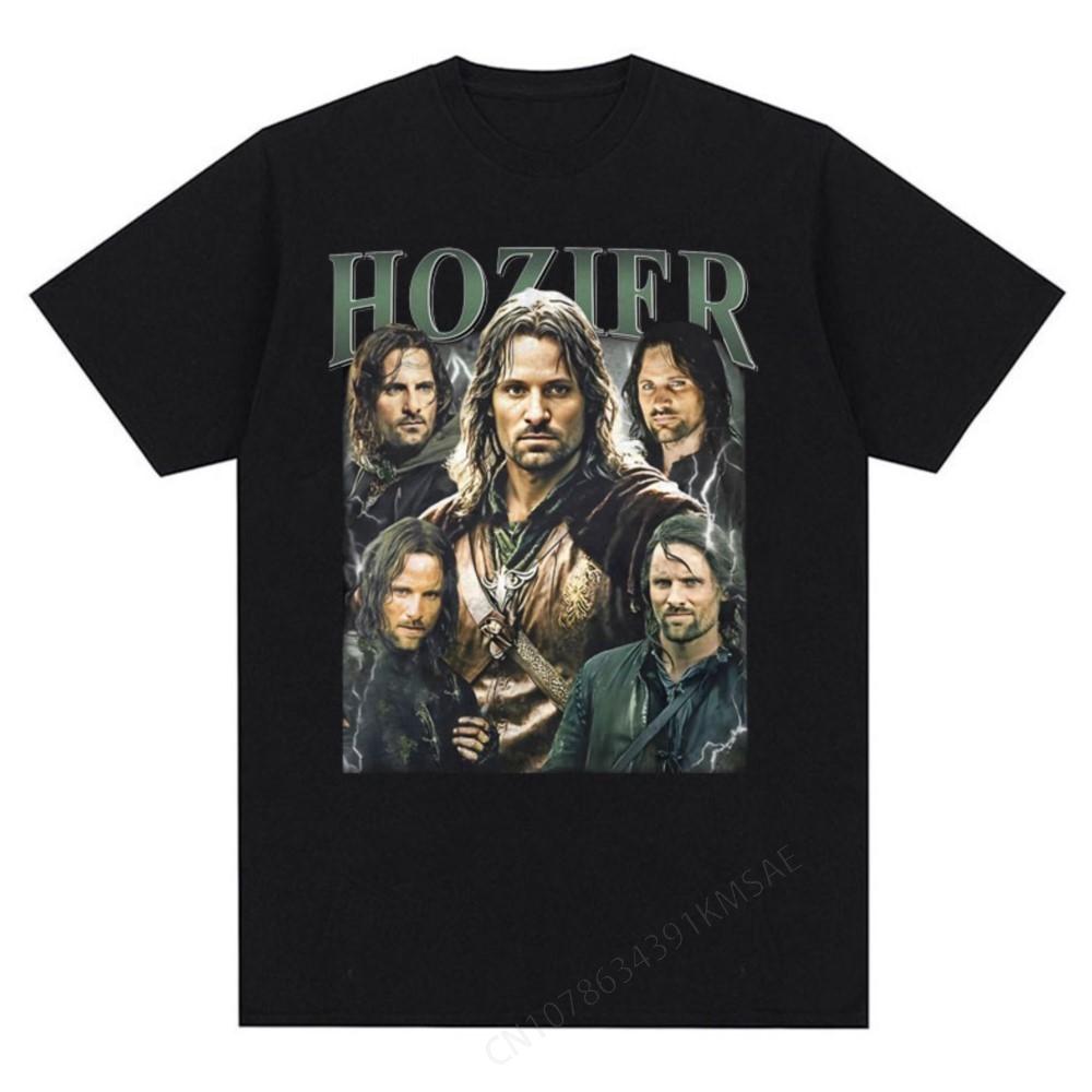 Hozier Funny Meme Vintage Graphic T Shirt for Men Harajuku Cool Movie Tee Shirt Male Oversized