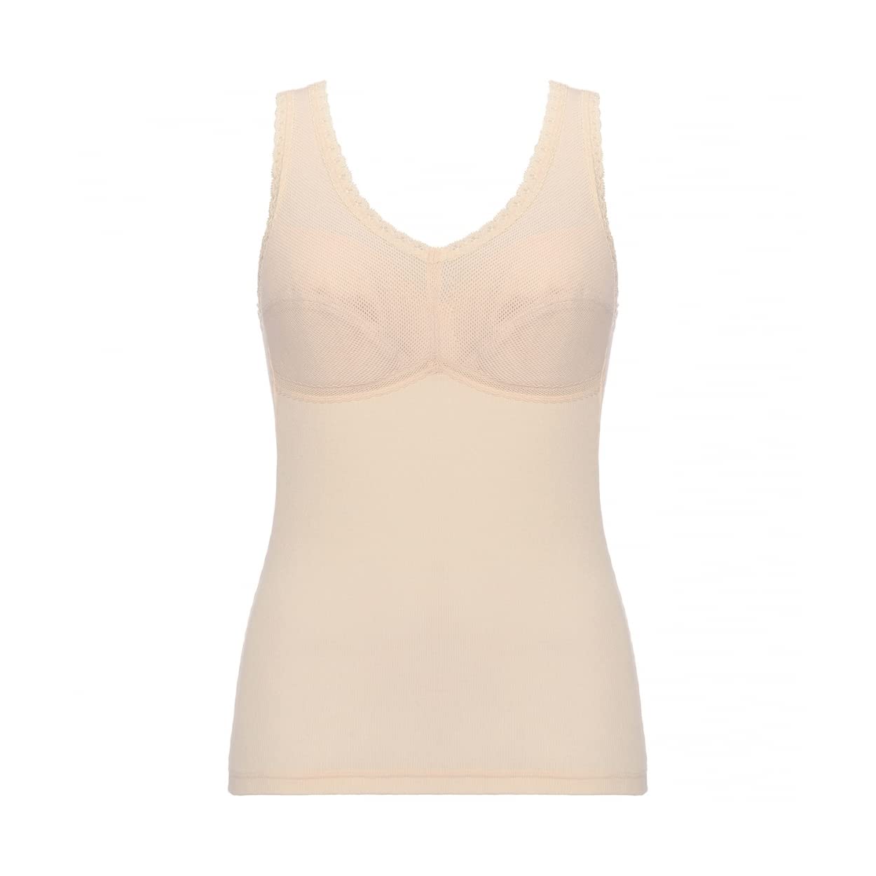 

Triumph Cotton Cupped Innerwear 5240 Sleeveless Top 1193 Size M 100% (Beige)