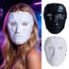 Adjustable Mask Halloween Geometric Mask, Polygonal Cool Party with Mesh Eyes, Three Dimensional Black White Cosplay for Masquerade, Costume Accessory