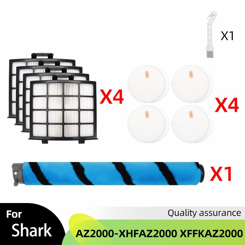 Main Brush HEPA Filter Foam and Felt Filter Parts for Shark AZ2000 / AZ2000W / AZ2002 Robot Vacuum Cleaner Accessories