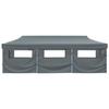 Tente de réception - vidaXL - 3 x 9 m - Anthracite - 8 parois - Résistante aux UV et à l'eau