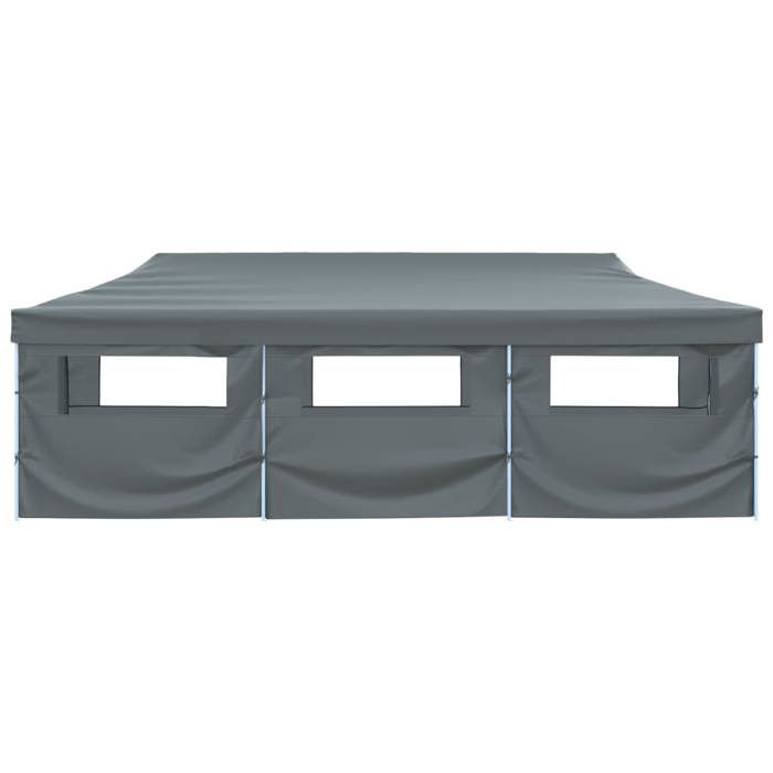 Tente de réception - vidaXL - 3 x 9 m - Anthracite - 8 parois - Résistante aux UV et à l'eau